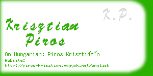 krisztian piros business card